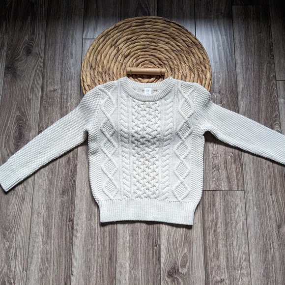 NWT Toddler Boy (5T) - GAP Aran Knit Cable Sweater - Picture 1 of 5